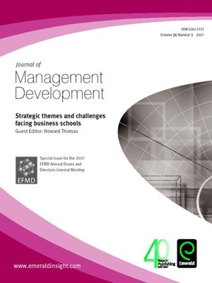 cover image of Journal of Management Development, Volume 26, Issue 1